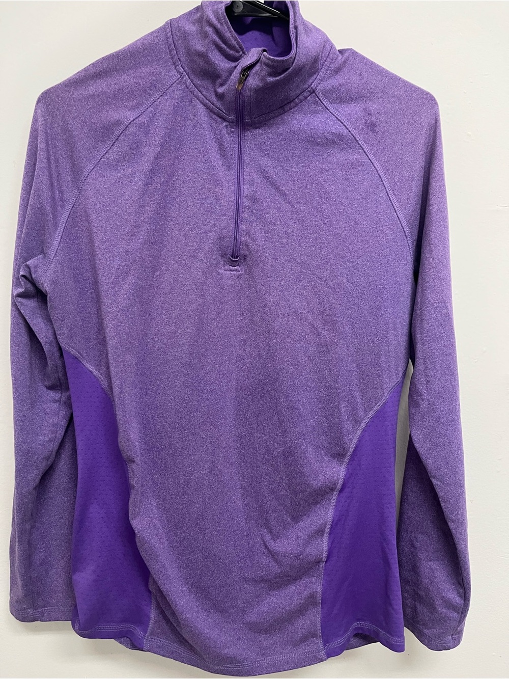 Champion Purple Long-Sleeve Quarter-Zip Pullover
